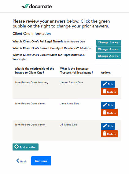review and change automated document