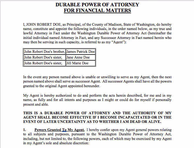 Fully automated legal document