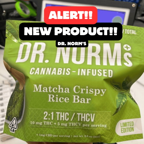  Dr. Norm's Matcha Krispie with THCV!"