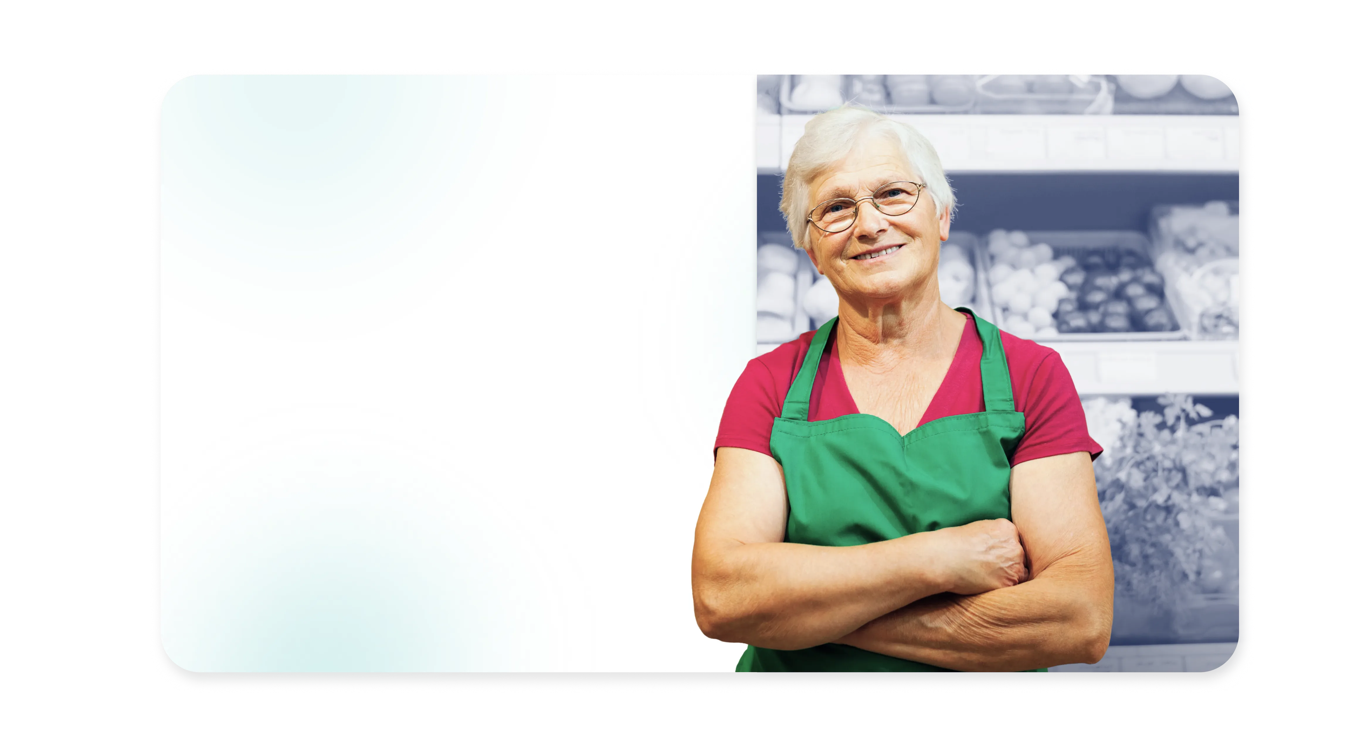 Frontline grocery worker with the Guusto app