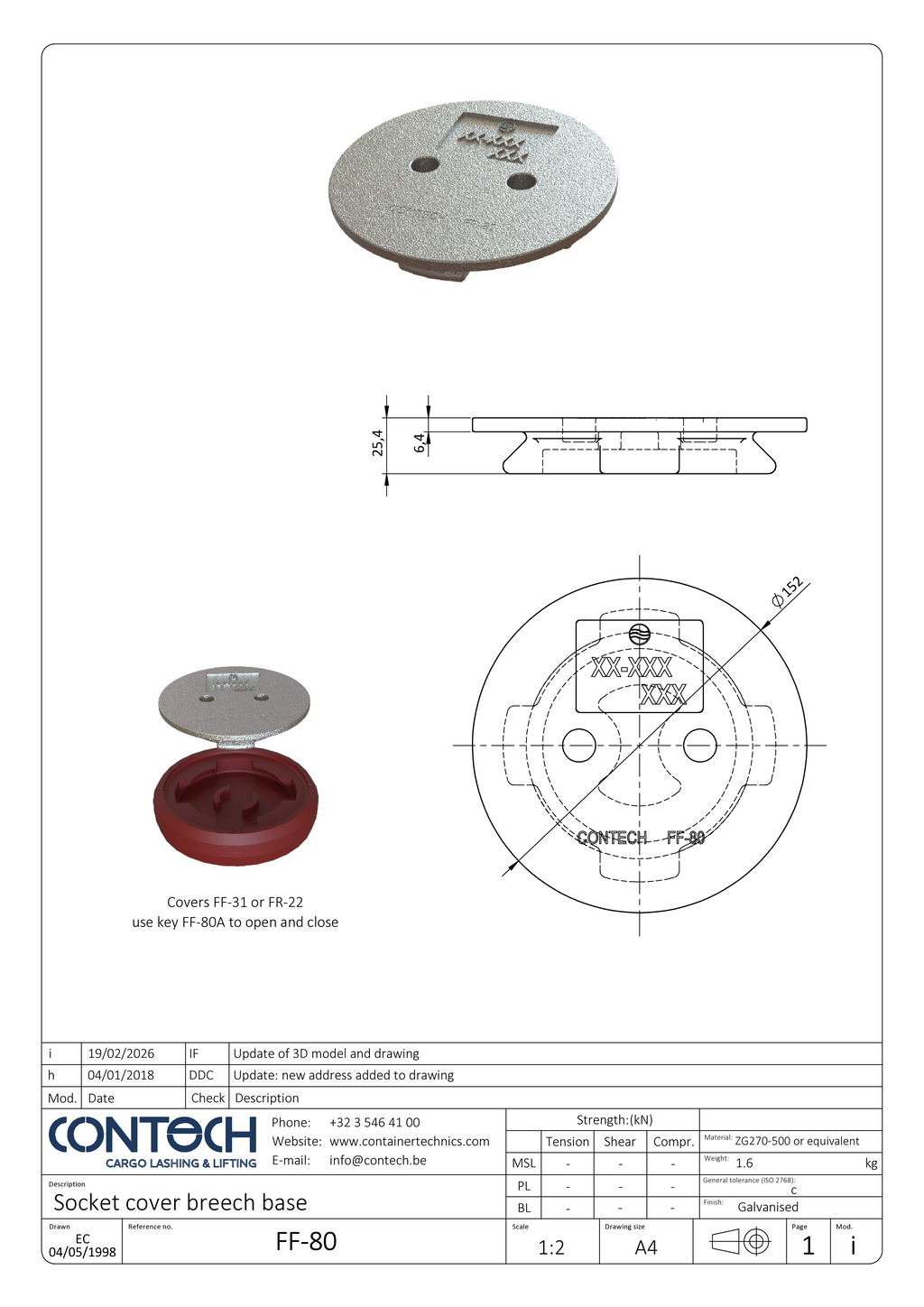 Contech Breec base cover FF-80