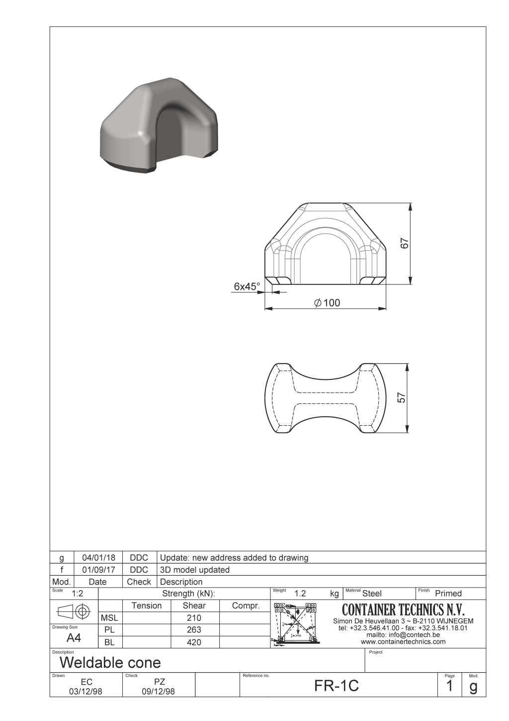 FR-1C Drawing