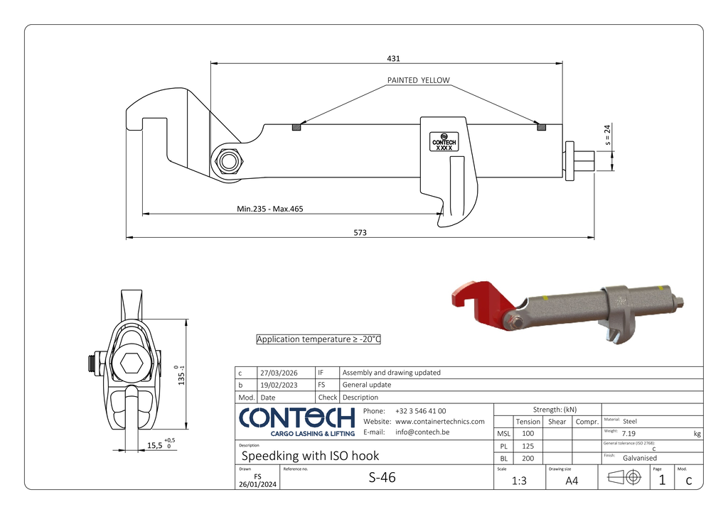 Contech Speedlash for ISO hole