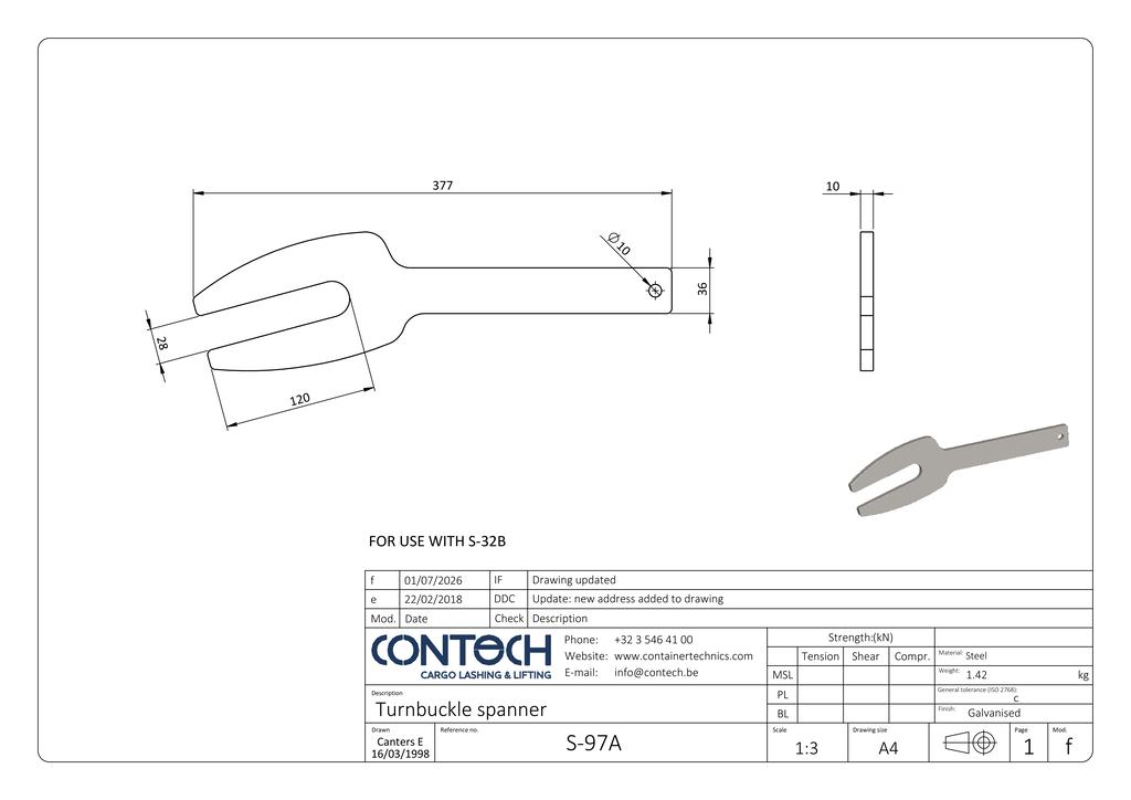 Key for open house turnbuckle