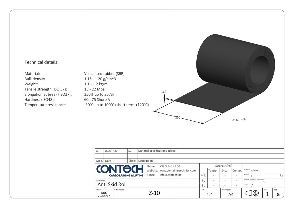 rubber antilip mat