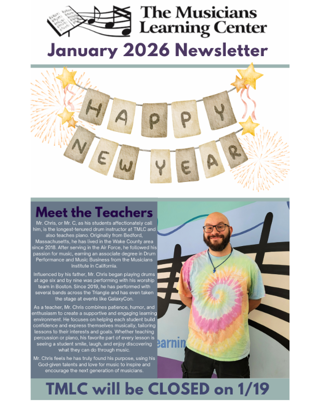 musicians learning center newsletter music lessons