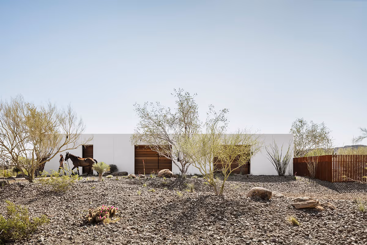 exterior of a modern desert house by The Ranch Mine