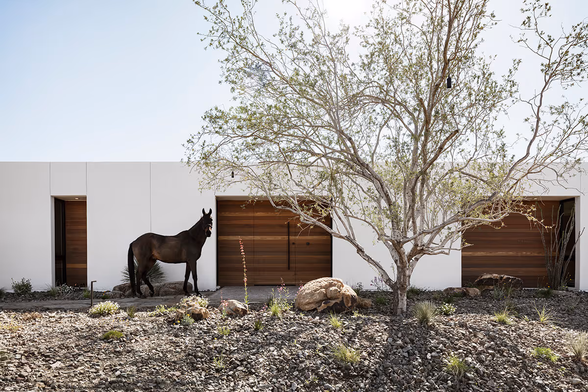 exterior of a modern desert house by The Ranch Mine