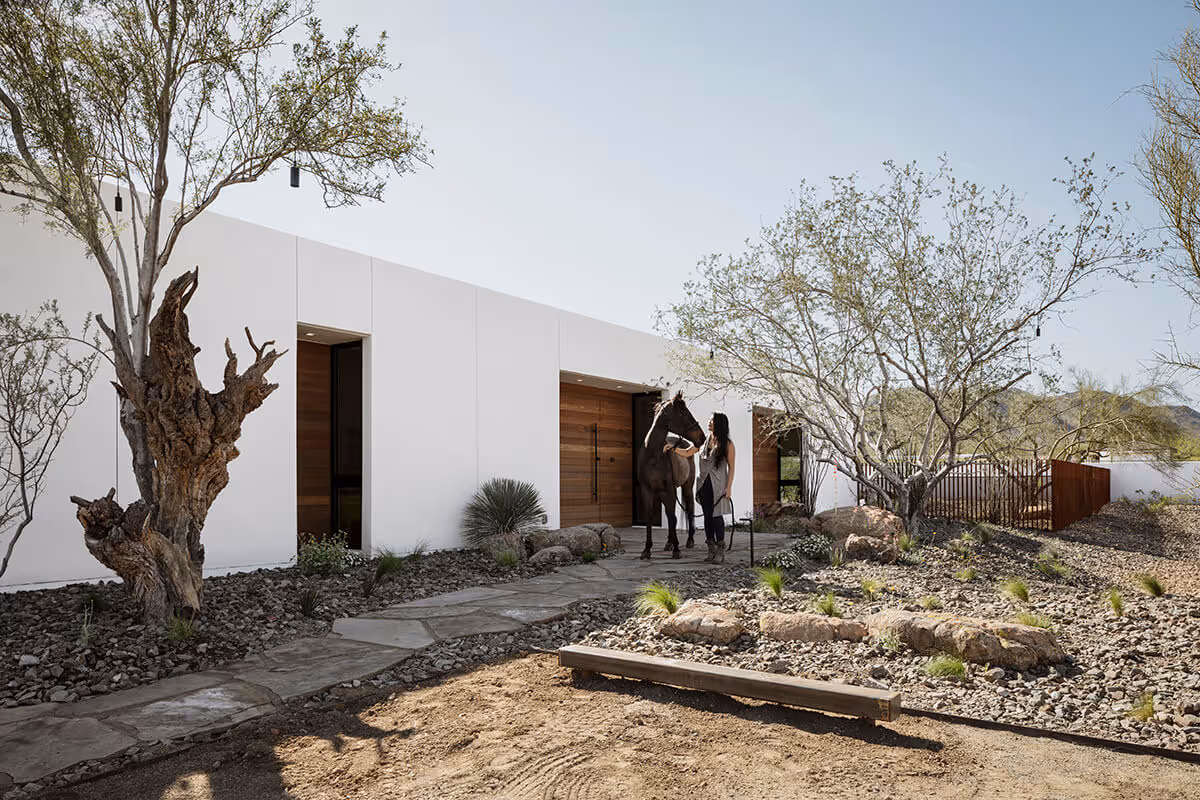 exterior of a modern desert house by The Ranch Mine