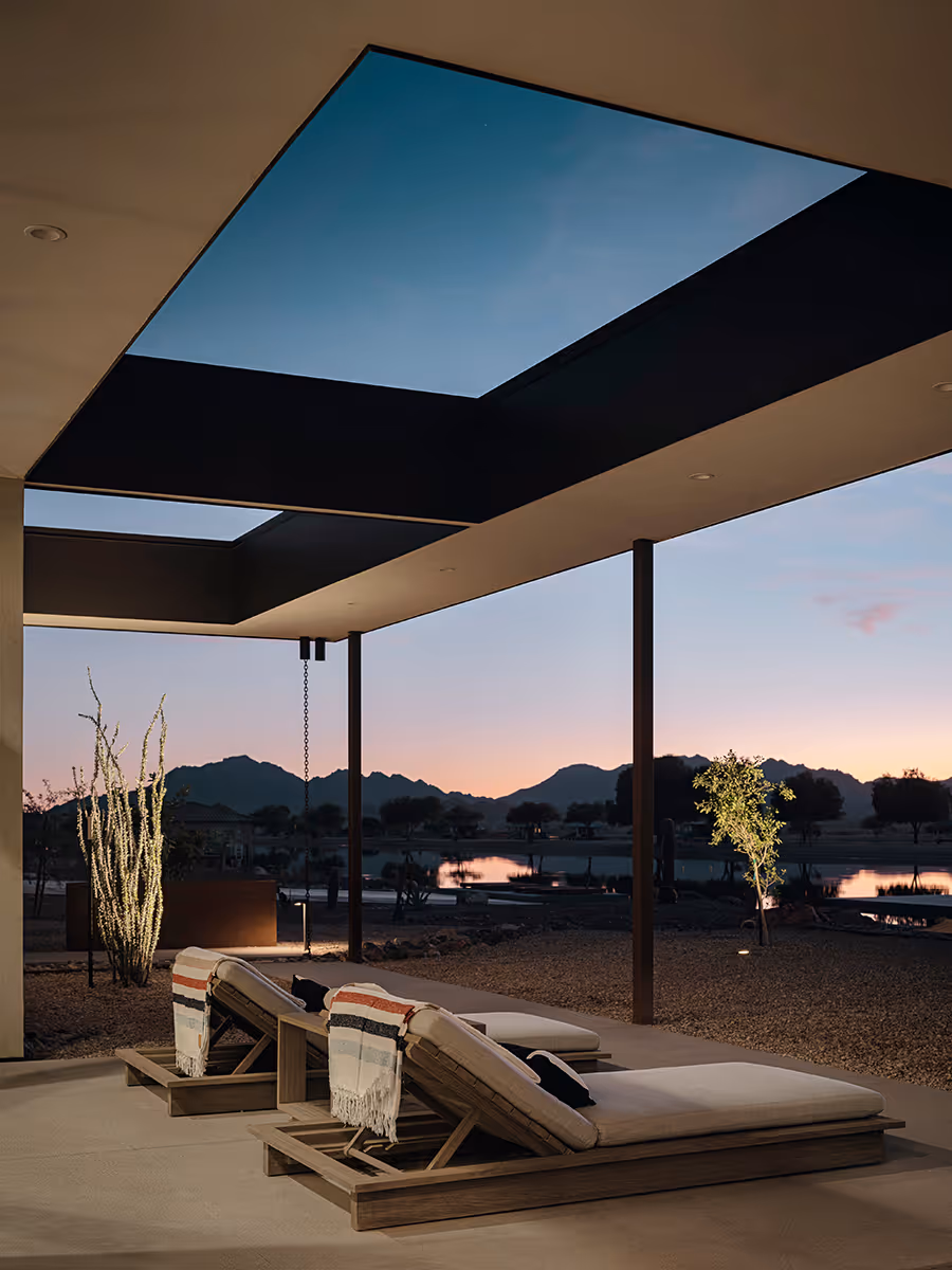 night sky portal at a desert modern house in Arizona by The Ranch Mine