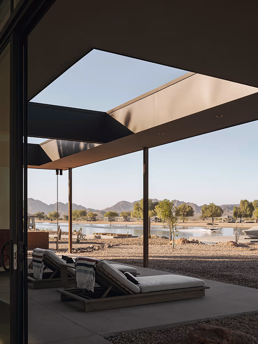 sky portal at a desert modern house in Arizona by The Ranch Mine