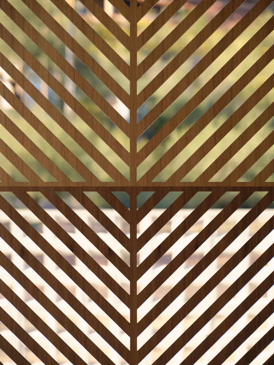 wood screen by The Ranch Mine