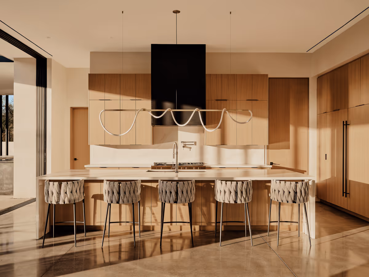 modern desert house kitchen