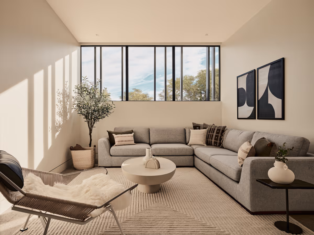 modern desert house den