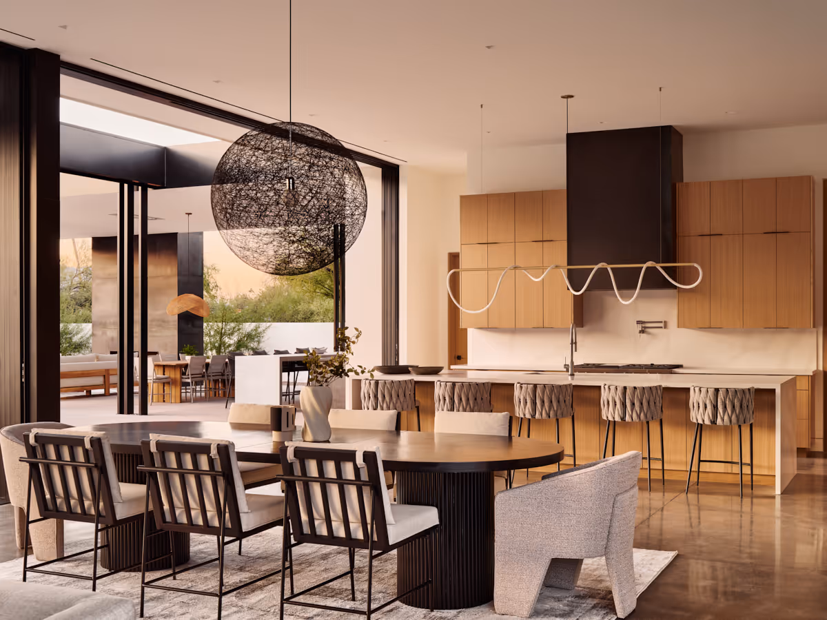 modern desert house kitchen