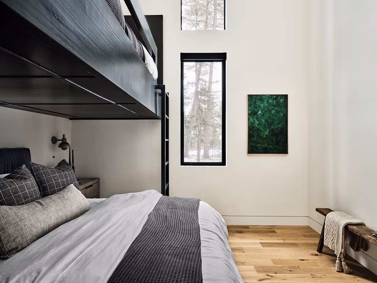Bunkbeds in cabin Whitefish, Montana