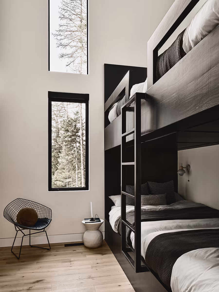 Bunkbeds in cabin Whitefish, Montana