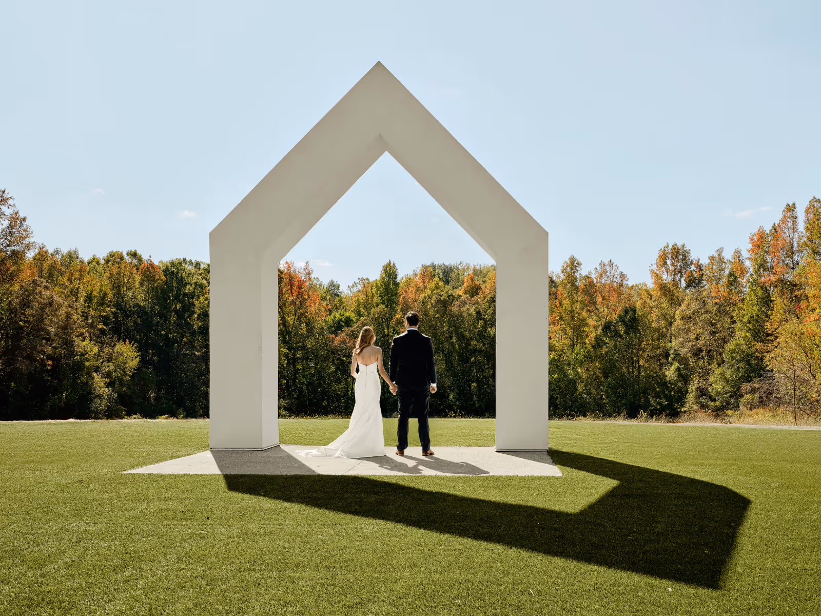 modern wedding venue and event venue with an iconic gable outside of Charlotte, North Carolina by The Ranch Mine