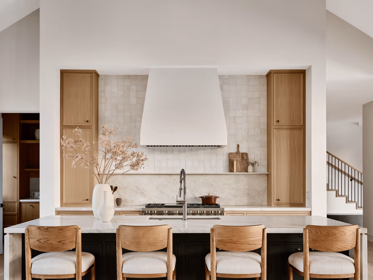 Soft modern kitchen by The Ranch Mine in the Arcadia neighborhood in Phoenix