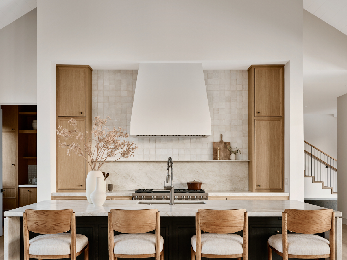 Soft modern kitchen by The Ranch Mine in the Arcadia neighborhood in Phoenix