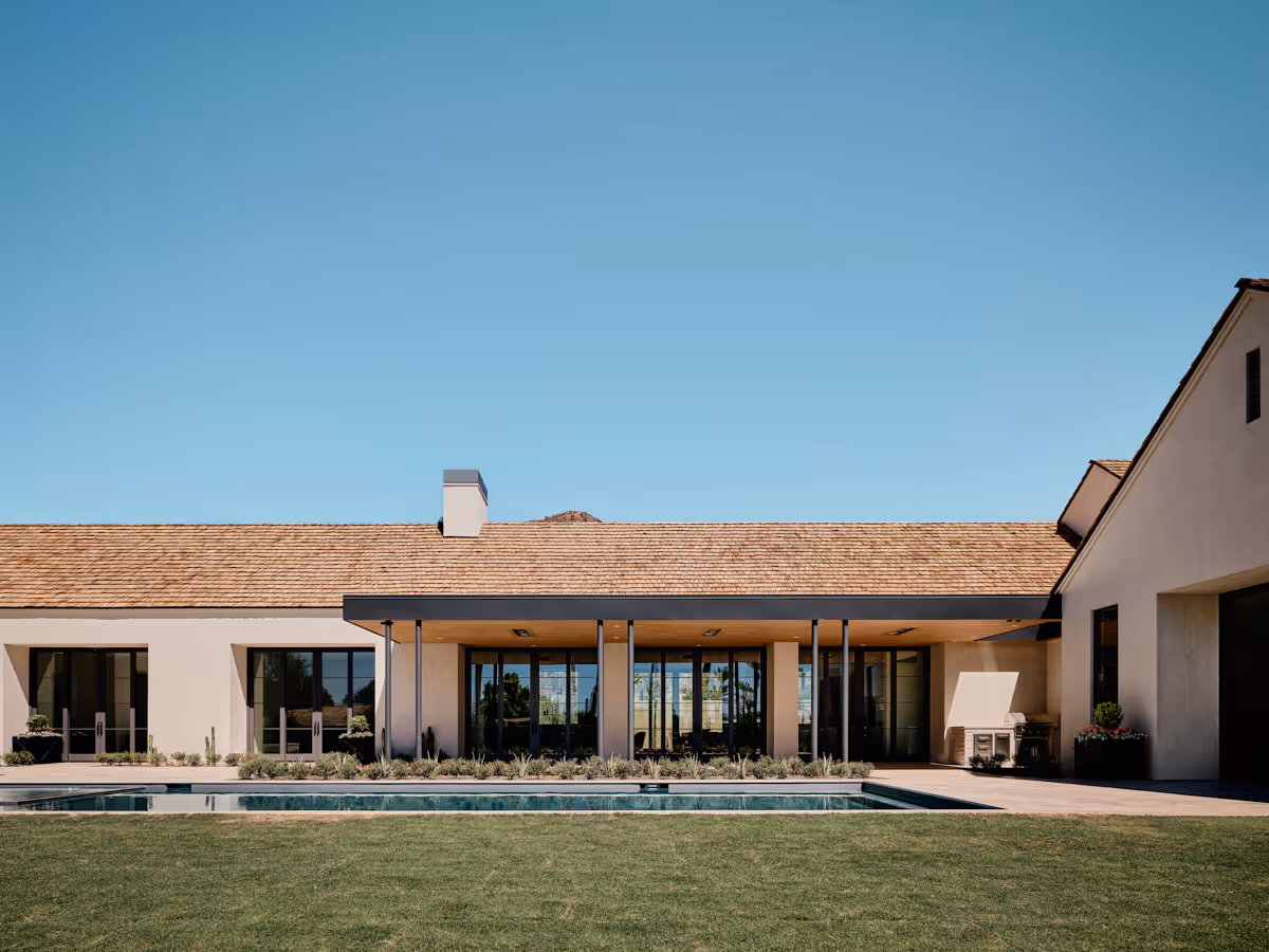 Soft modern new build home in the Arcadia neighborhood in Phoenix by The Ranch Mine