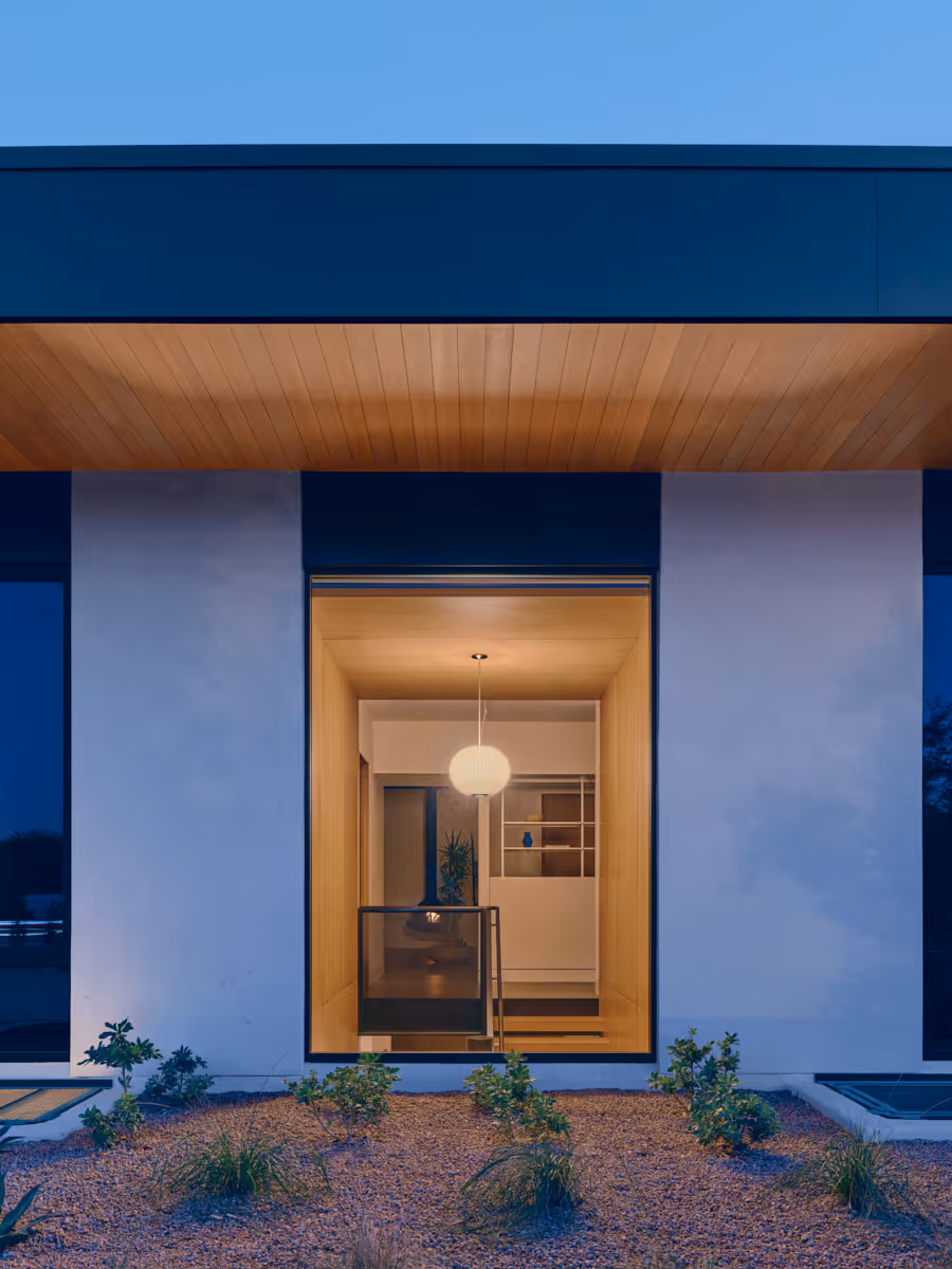 exterior stair view  at Full Circle, a multigenerational new build compound in Paradise Valley, Arizona by The Ranch Mine
