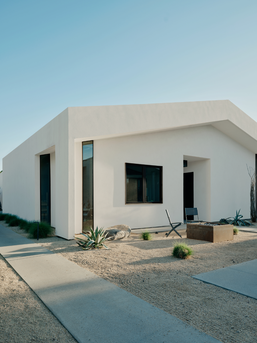 a modern offset gable glass blowing studio and maker space