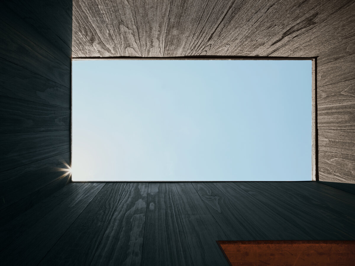 outdoor shower skylight