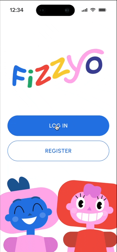 Mobile screen showing a kitchen with a virtual tour badge
