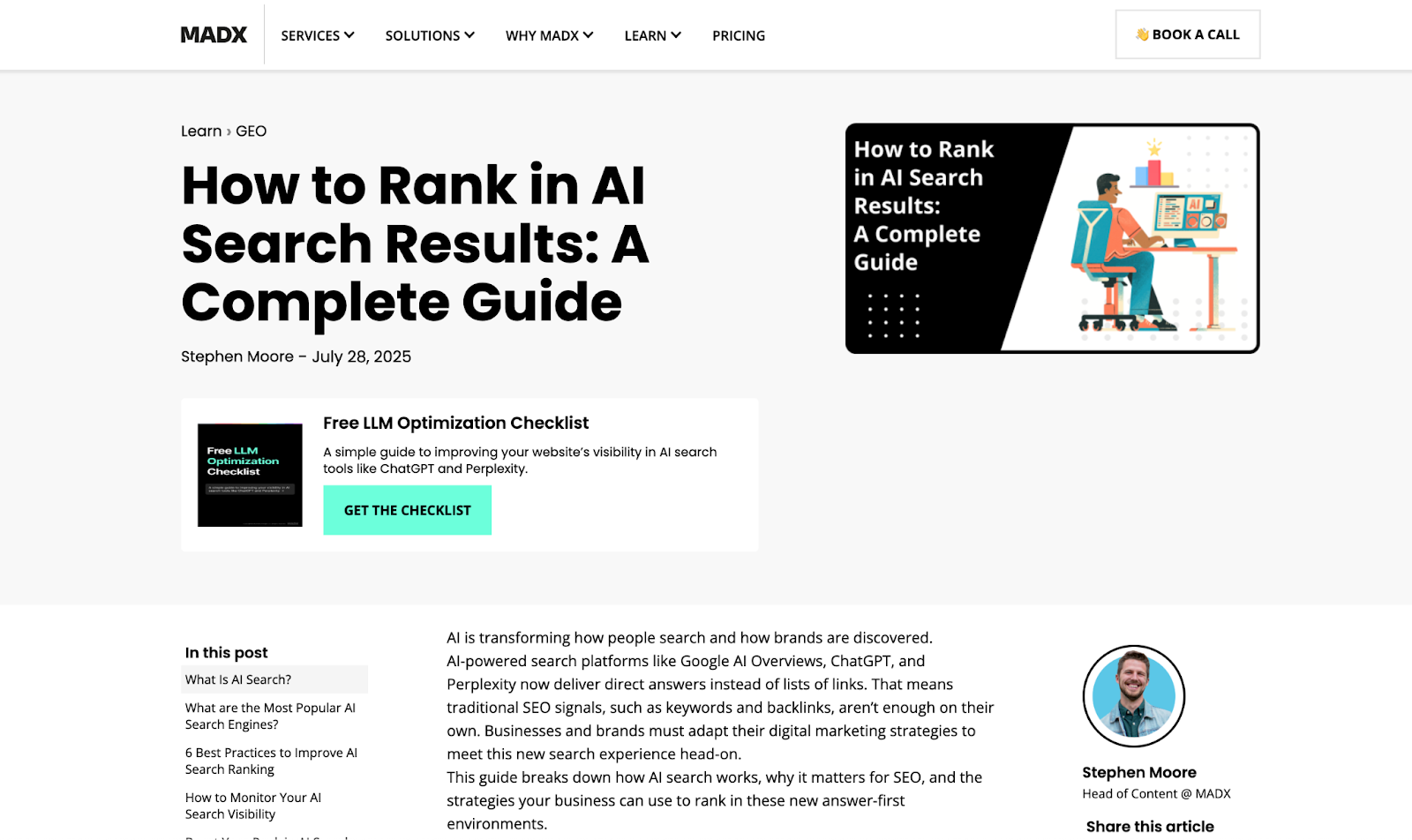 MADX complete guide screenshot