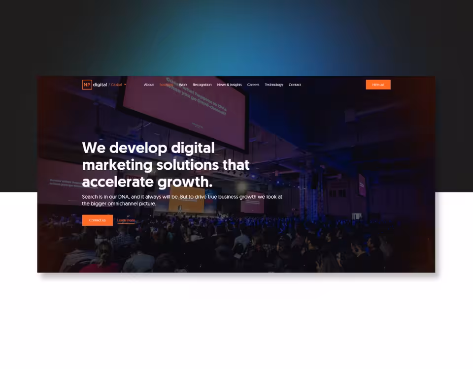 screenshot of NP Digital