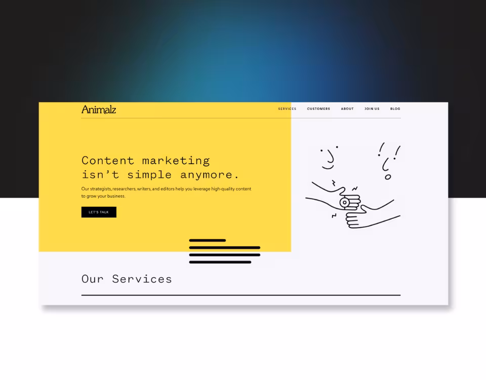 screenshot of Animalz
