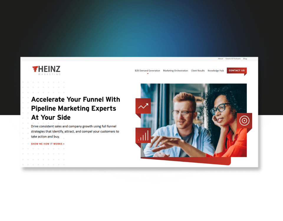 screenshot of Heinz Marketing platform