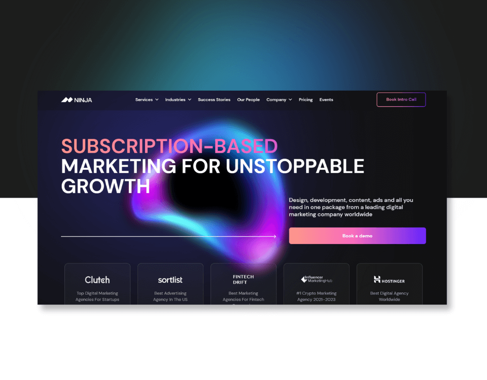 screenshot of NinjaPromo platform