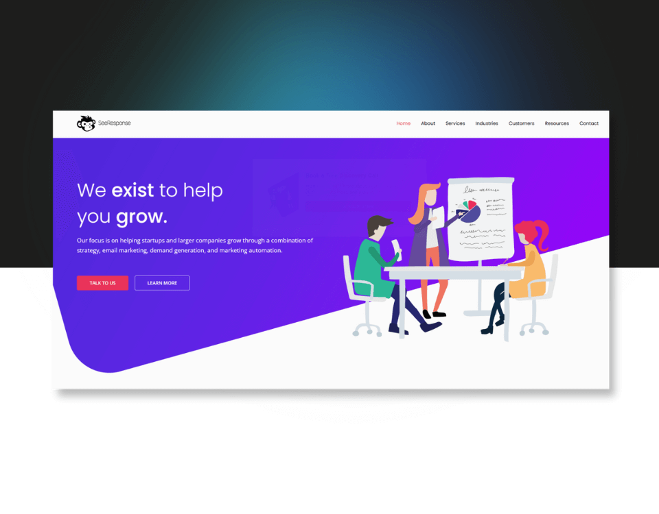 screenshot of SeeResponse platform