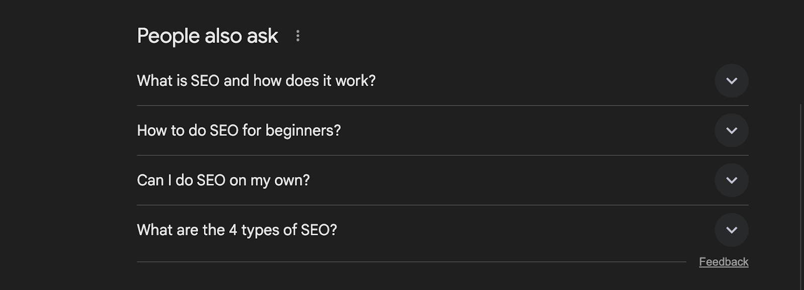 People also ask example