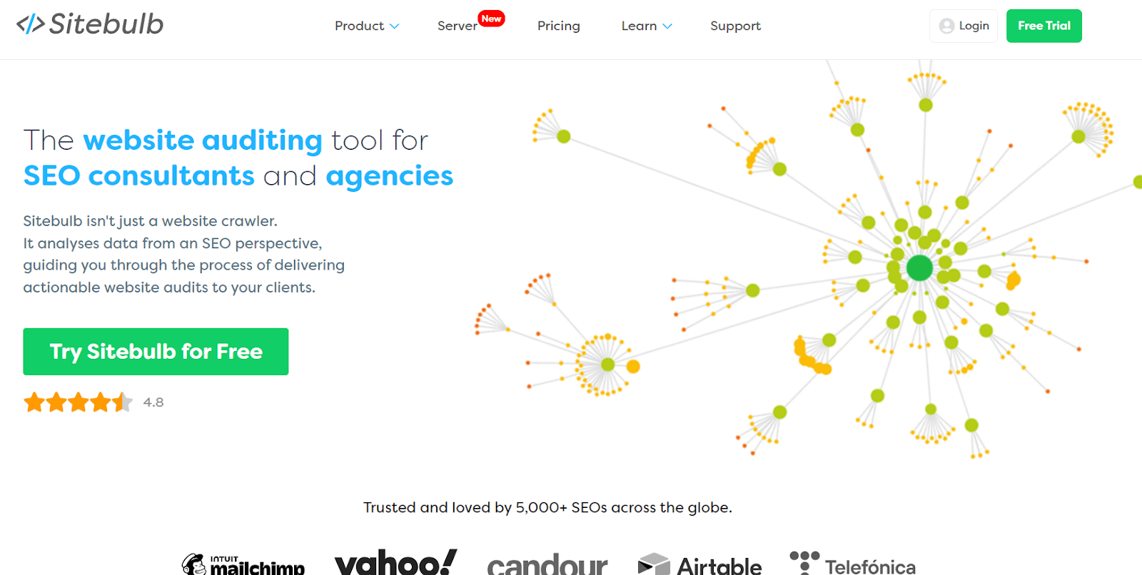 Sitebulb website home page