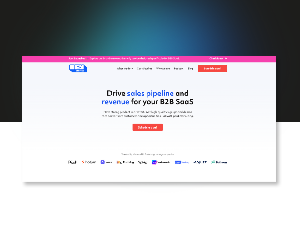 hey digital homepage