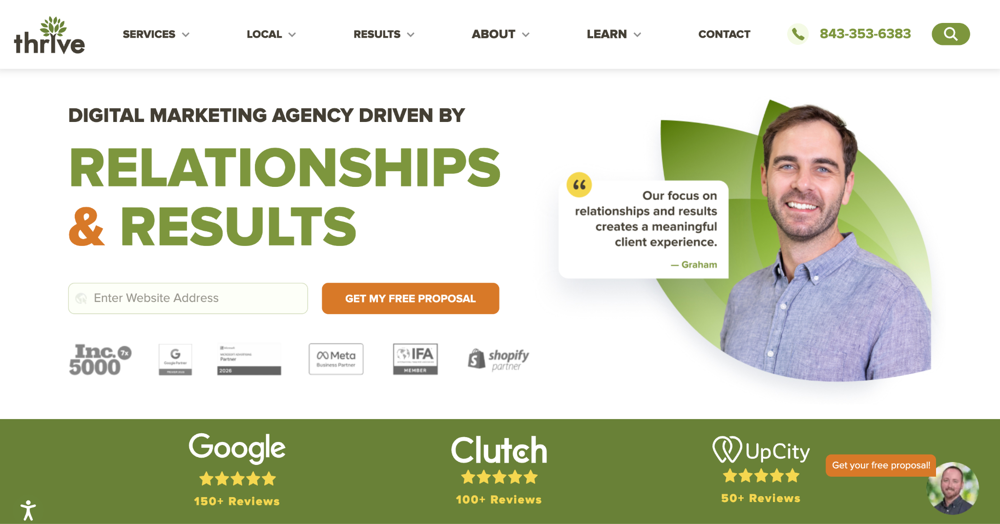 thrive internet marketing homepage