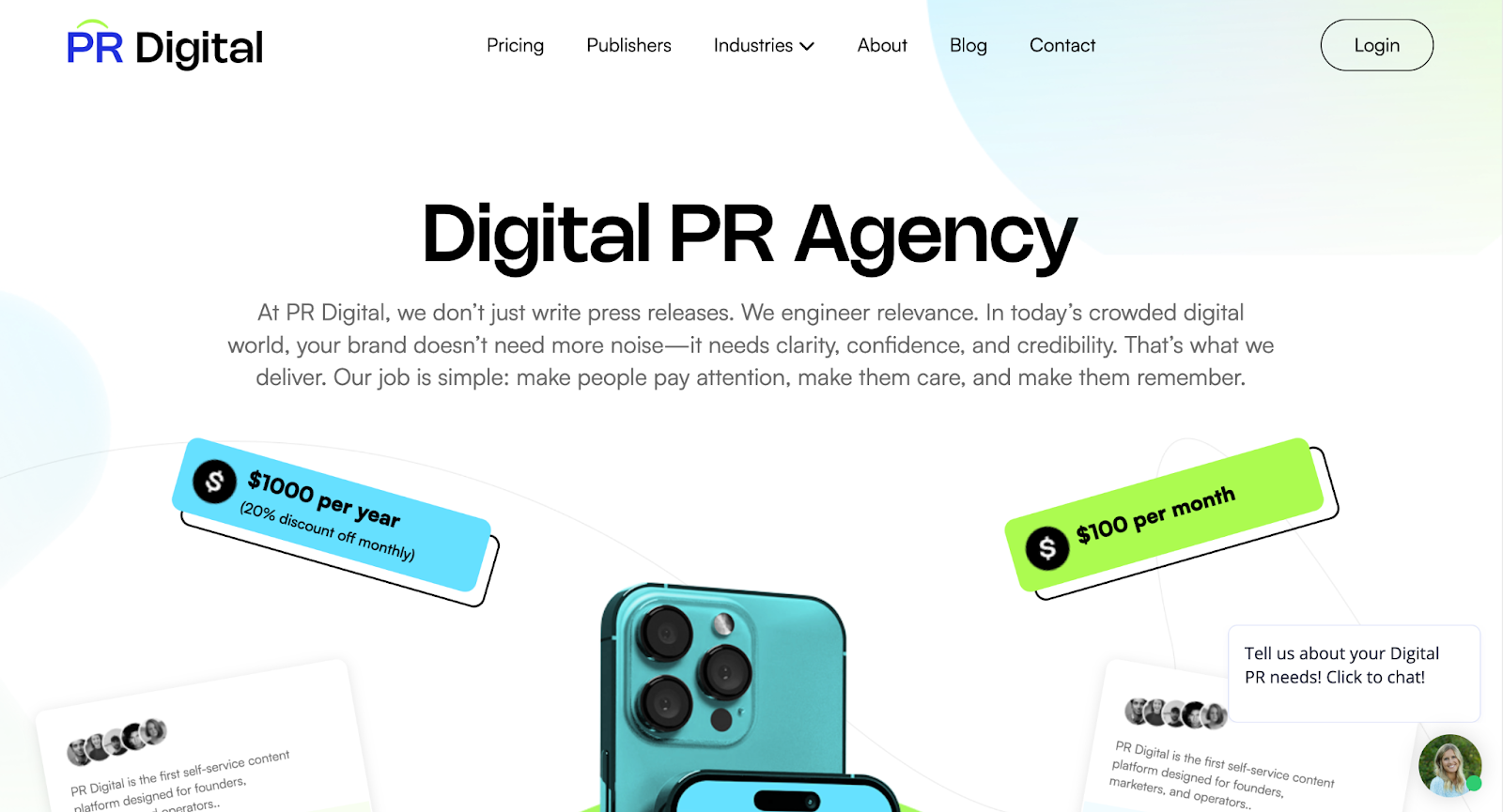PR digital homepage