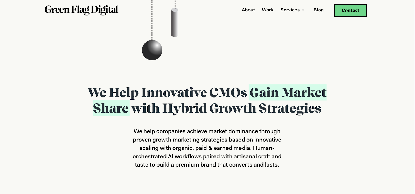 green flag digital homepage