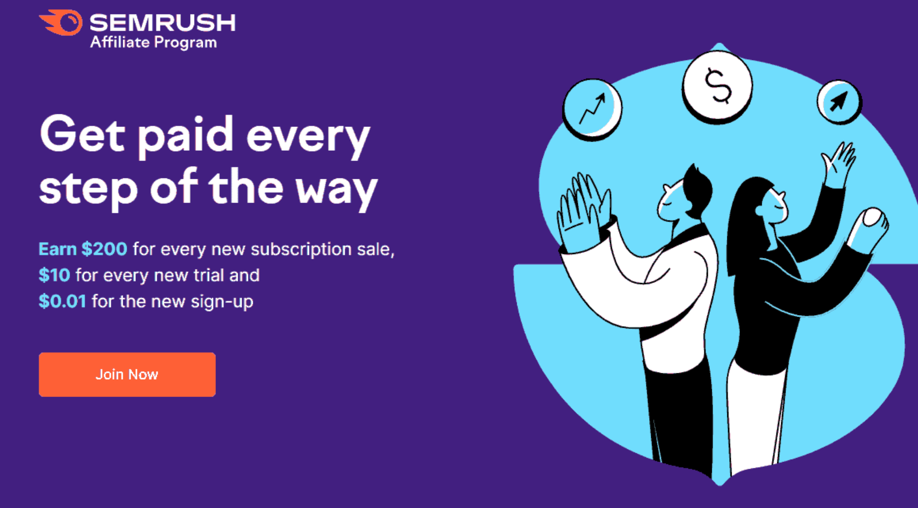 Semrush affiliate example