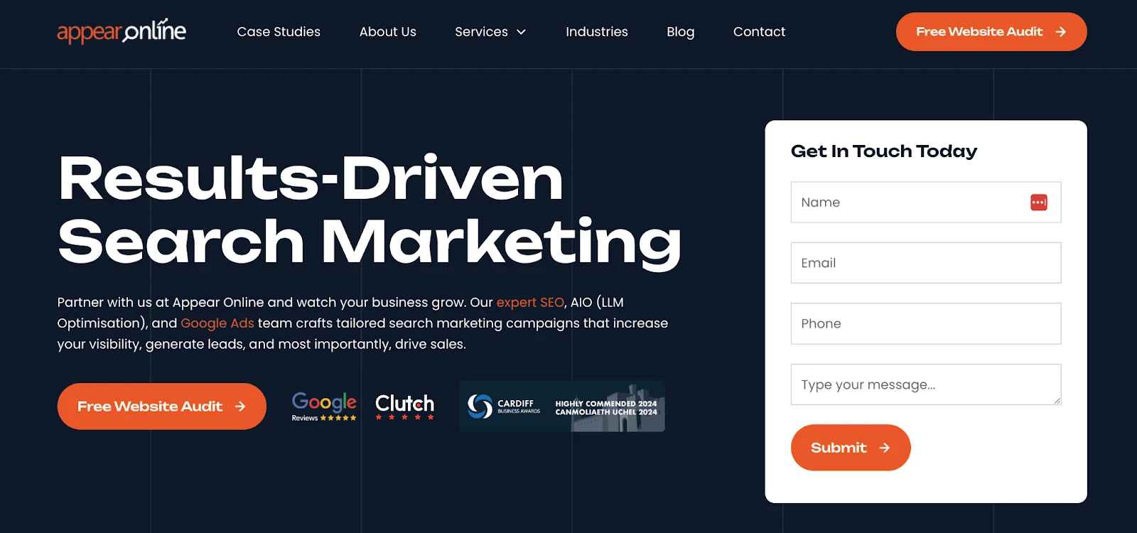 appear online homepage