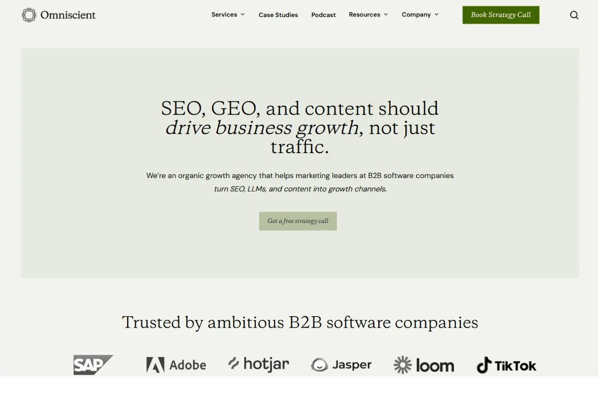 Omniscient Digital Homepage