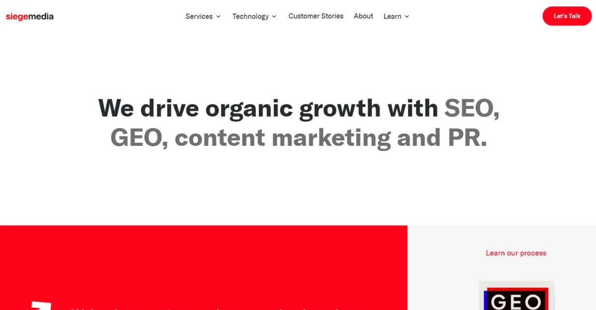 Siege Media Homepage