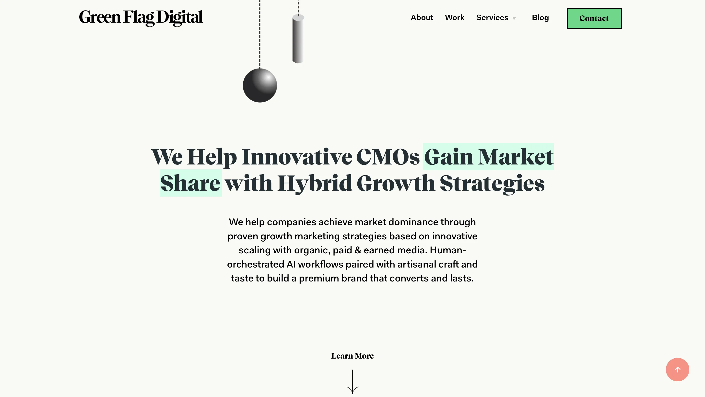 green flag digital homepage