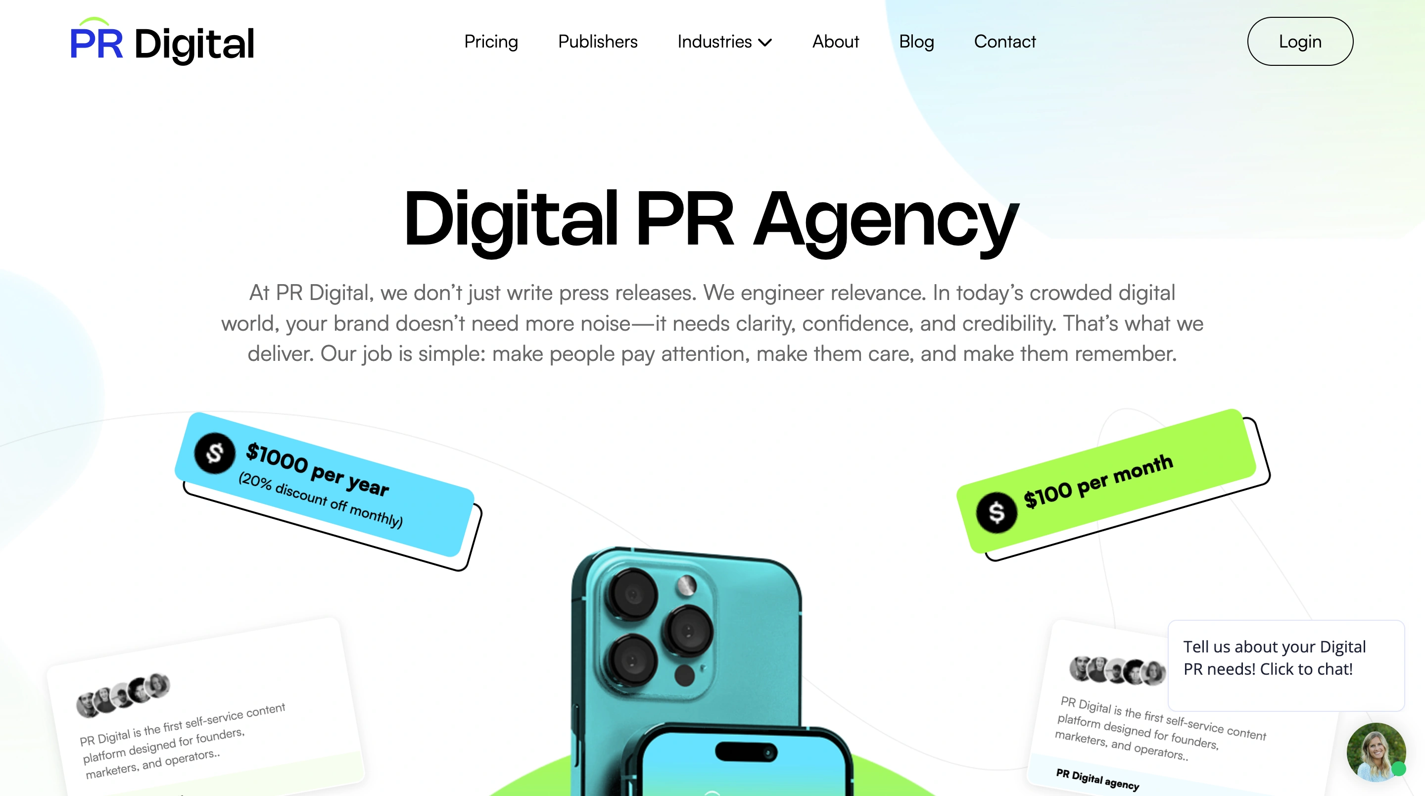 pr digital homepage