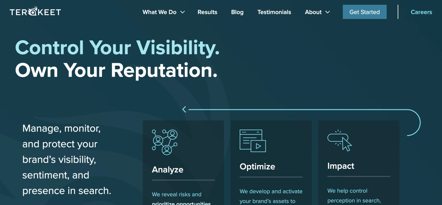 Screenshot of Terakeet