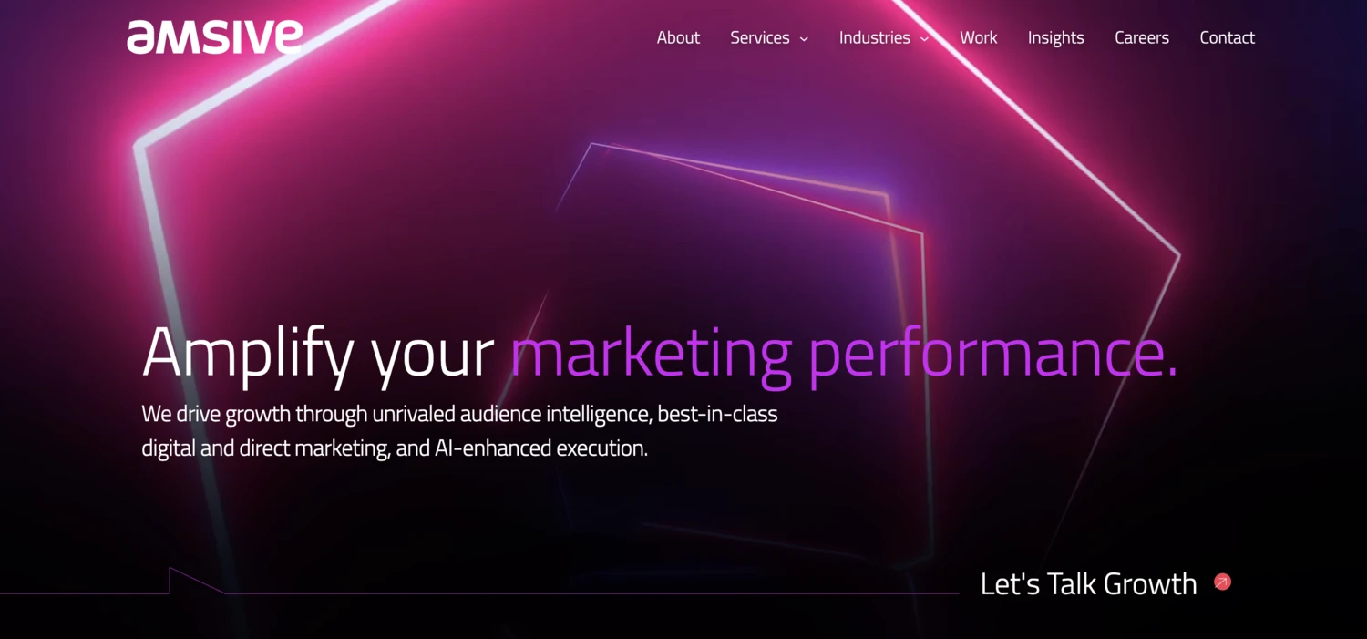 Screenshot of Amsive