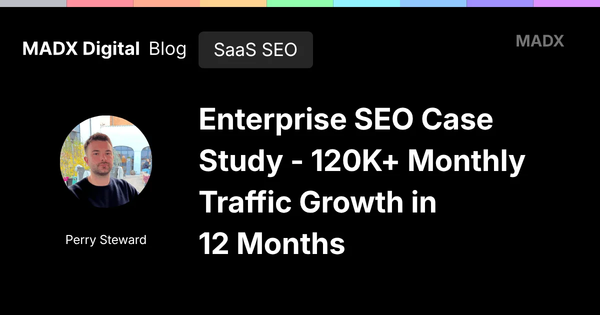 Enterprise SEO Case Study - 120K+ Monthly Traffic Growth in 12 months
